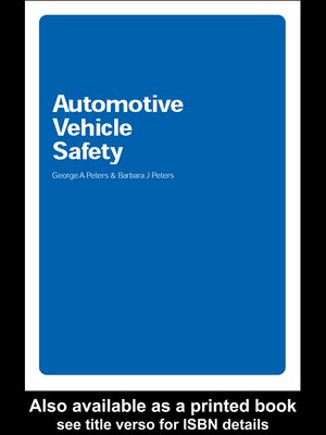 cover image of Automotive Vehicle Safety